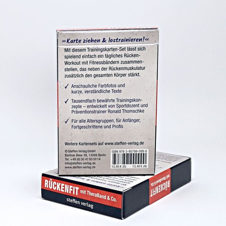 Produktbild: Trainingskarten: R&uuml;ckenfit mit TheraBand&reg; & Co.