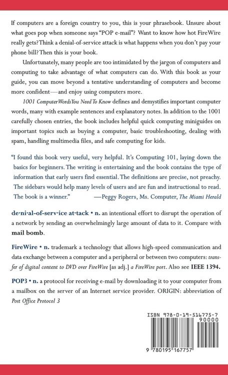 Produktbild: 1001 Computer Words You Need to Know