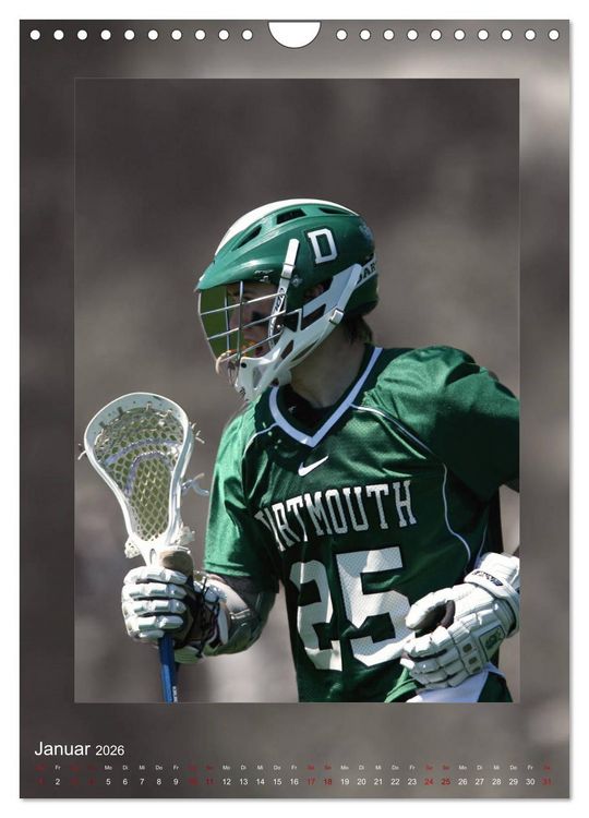 Produktbild: Teamsport - LACROSSE (Wandkalender 2026 DIN A4 hoch), CALVENDO Monatskalender