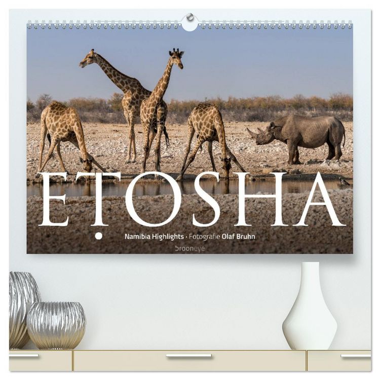 Produktbild: ETOSHA &ndash; Namibia Highlights (hochwertiger Premium Wandkalender 2026 DIN A2 quer), Kunstdruck in Hochglanz
