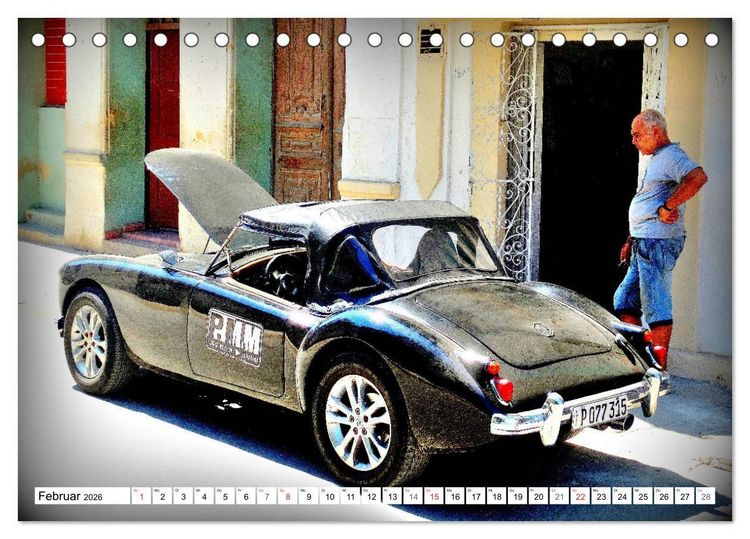 Produktbild: MGA Roadster - Filmstar auf R&auml;dern (Tischkalender 2026 DIN A5 quer), CALVENDO Monatskalender