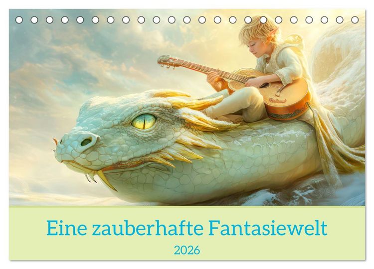 Produktbild: Eine zauberhafte Fantasiewelt (Tischkalender 2026 DIN A5 quer), CALVENDO Monatskalender