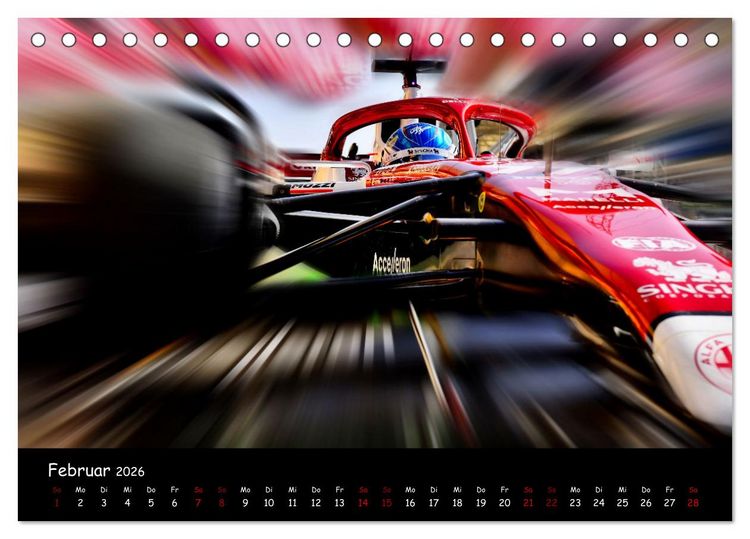 Produktbild: Formel 1 - Benzin im Blut (Tischkalender 2026 DIN A5 quer), CALVENDO Monatskalender