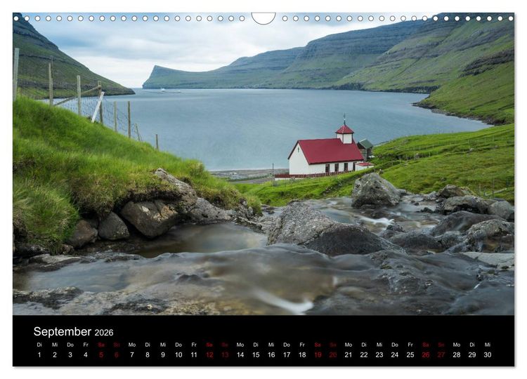 Produktbild: F&auml;r&ouml;er - Naturwunder im Nordatlantik (Wandkalender 2026 DIN A3 quer), CALVENDO Monatskalender