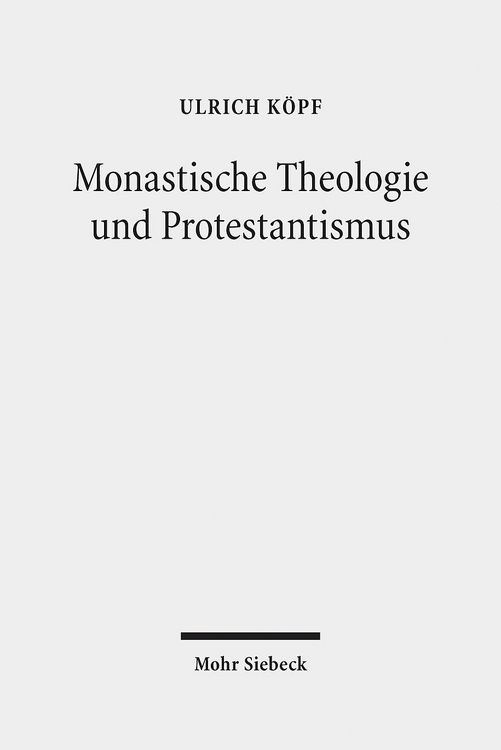 Produktbild: Monastische Theologie und Protestantismus