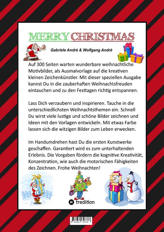 Produktbild: Mega Malbuch - 300 Seiten Wunderbare Weihnachtsmotive - Witzige Themen - Santa Claus - Schneem&auml;nner - Tiere