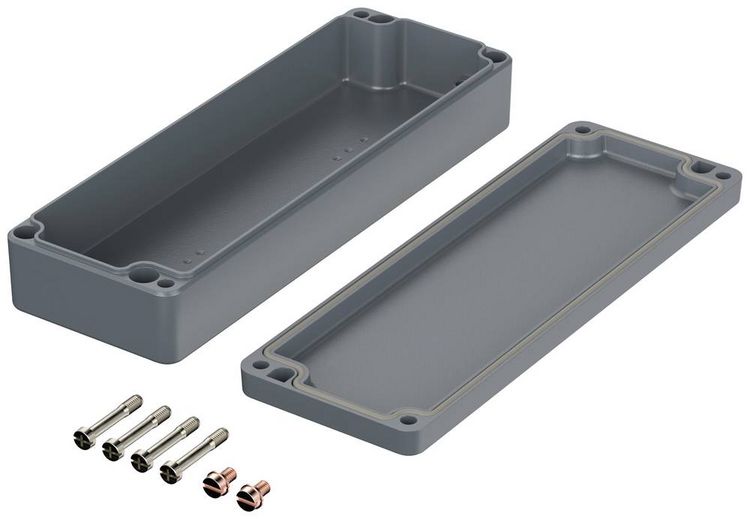 Produktbild: Bopla EUROMAS A 106 01106000 Industrie-Geh&auml;use 185.5 x 64 x 34.5 Aluminium Silber-Grau (RAL 7001) 1 St.