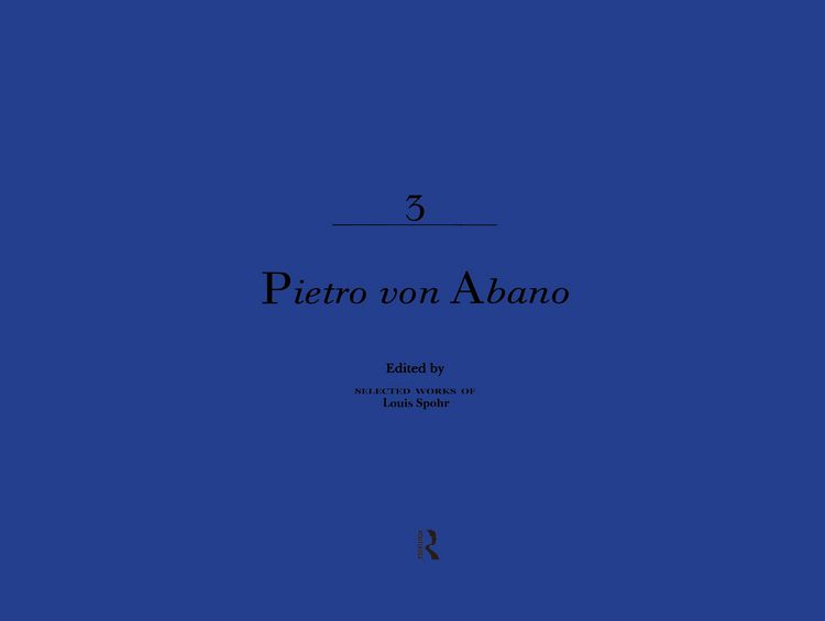 Produktbild: Pietro Von Abano