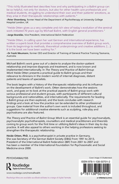 Produktbild: The Theory and Practice of Balint Group Work