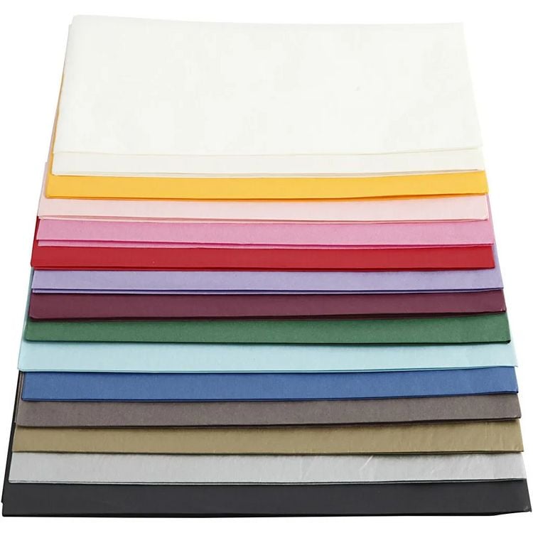 Produktbild: Creativ Company Seidenpapier, 50x70 cm, 17 g, Sortierte, Farben, 15x2 Blatt