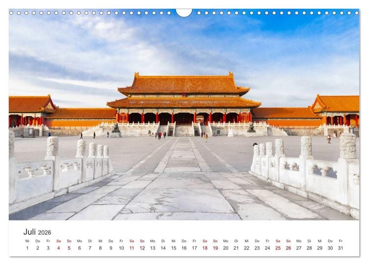 Produktbild: Peking - Die faszinierende Hauptstadt Chinas. (Wandkalender 2026 DIN A3 quer), CALVENDO Monatskalender