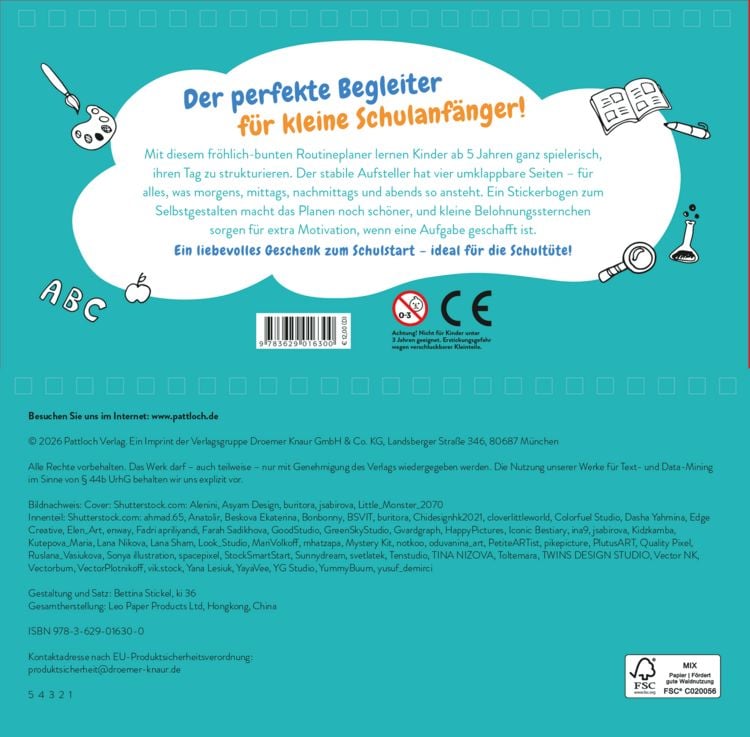 Produktbild: Routine- und Tagesplaner f&uuml;r Schulkinder