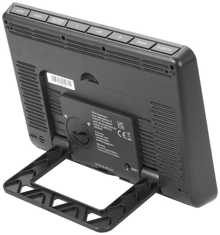 TFA Dostmann WLAN View Pro 35.8003.01 WLAN-Wetterstation Vorhersage für mit WiFi 7 Tage Anzahl Sensoren max. 4