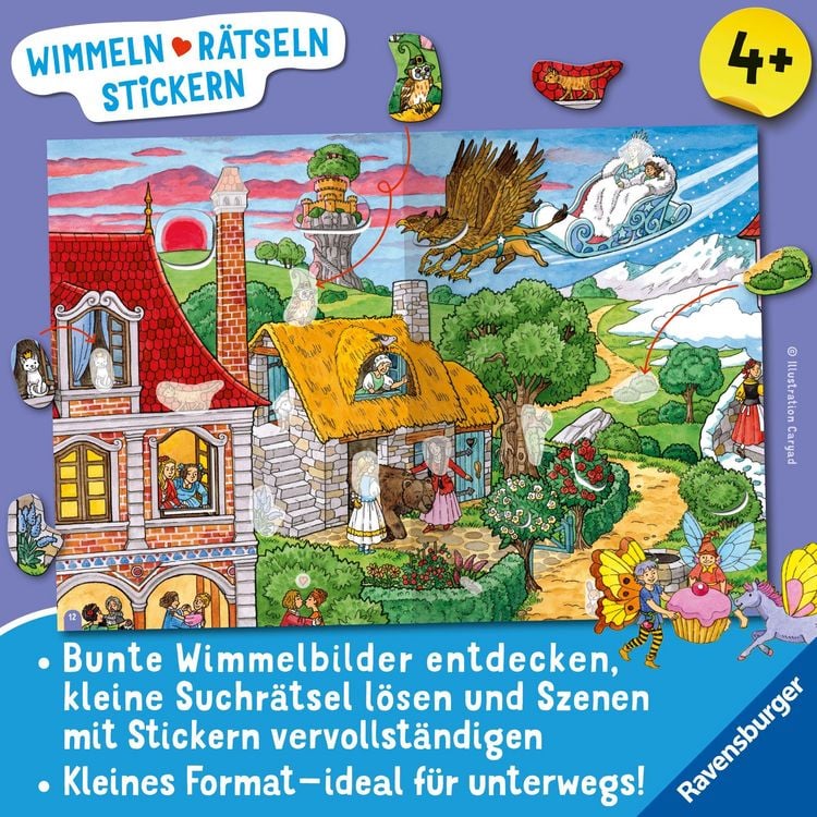 Produktbild: Wimmeln, R&auml;tseln, Stickern: M&auml;rchen