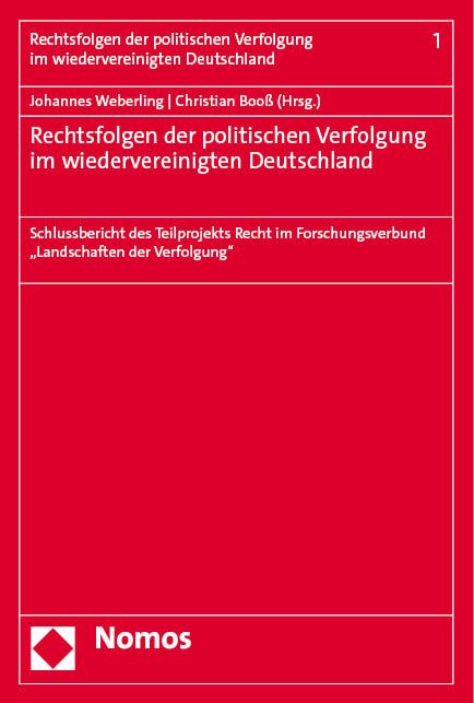 Produktbild: Rechtsfolgen der politischen Verfolgung im wiedervereinigten Deutschland