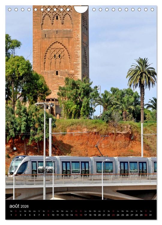 Produktbild: Collection MAROC RABAT (Calendrier mural 2026 DIN A4 horizontal), CALVENDO calendrier mensuel