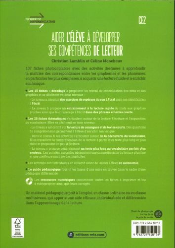 Produktbild: Aider l'&eacute;l&egrave;ve &agrave; d&eacute;velopper ses comp&eacute;tences de lecteur CE2