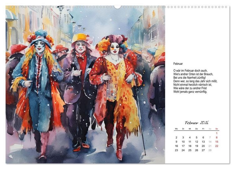Produktbild: Gedichte von Theodor Storm (hochwertiger Premium Wandkalender 2026 DIN A2 quer), Kunstdruck in Hochglanz