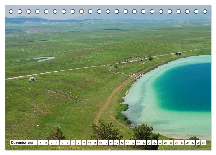 Produktbild: Abenteuer Camping Balkan (Tischkalender 2026 DIN A5 quer), CALVENDO Monatskalender