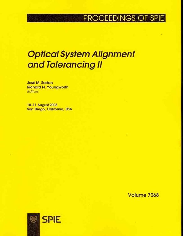 Produktbild: Optical System Alignment and Tolerancing II