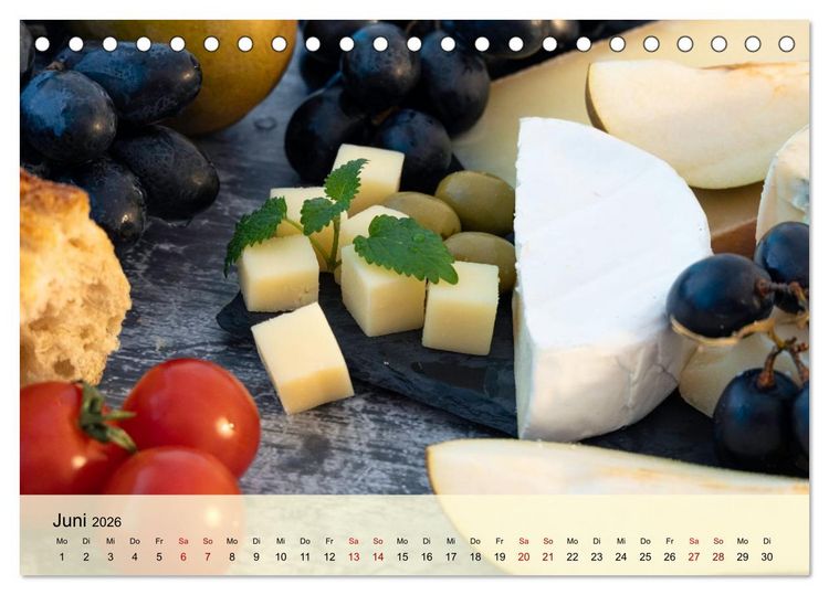 Produktbild: Jeden Monat lecker (Tischkalender 2026 DIN A5 quer), CALVENDO Monatskalender