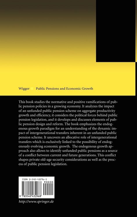 Produktbild: Public Pensions and Economic Growth
