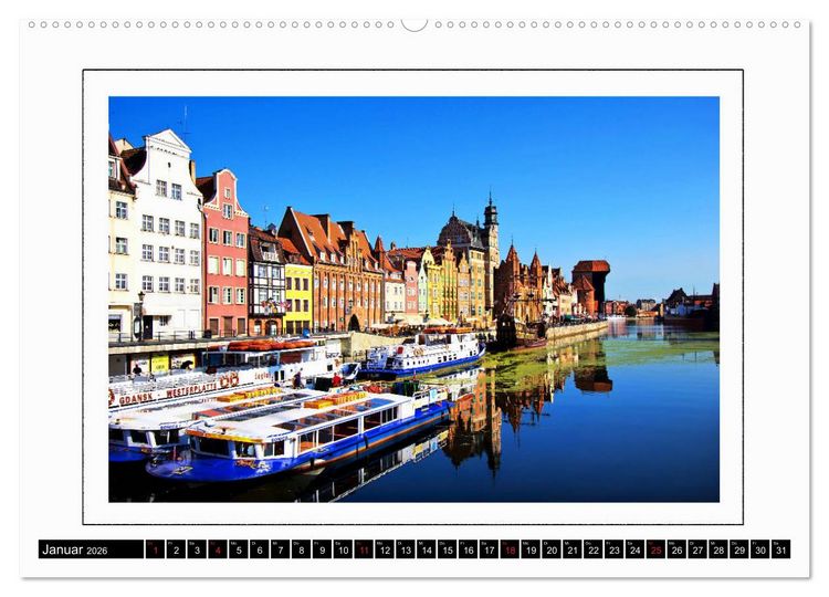 Produktbild: Danzig Gdansk (hochwertiger Premium Wandkalender 2026 DIN A2 quer), Kunstdruck in Hochglanz