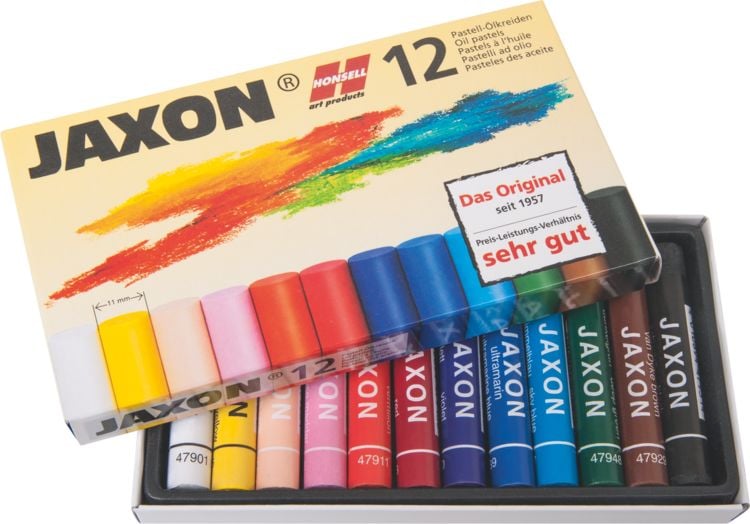 Produktbild: Honsell 47412 Jaxon Pastell &Ouml;lpastellkreide 12er Set