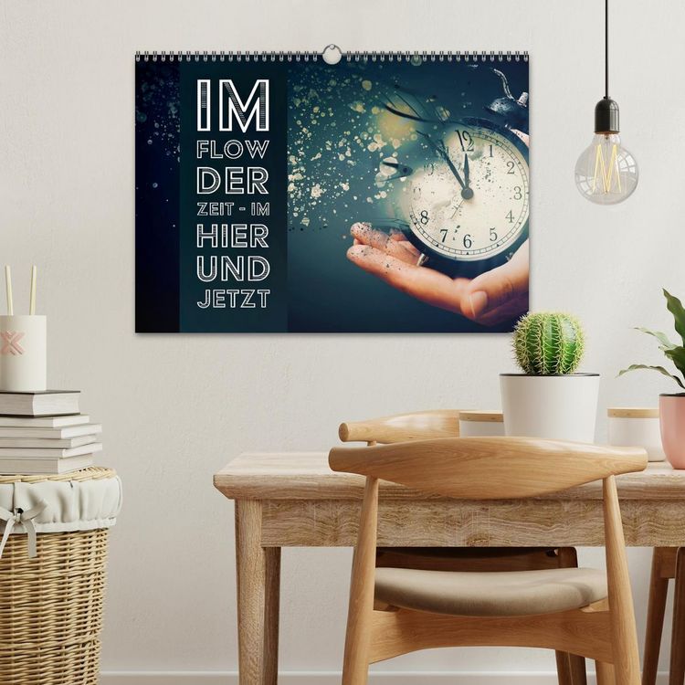Produktbild: Im Flow der Zeit - im Hier und Jetzt (Wandkalender 2026 DIN A3 quer), CALVENDO Monatskalender