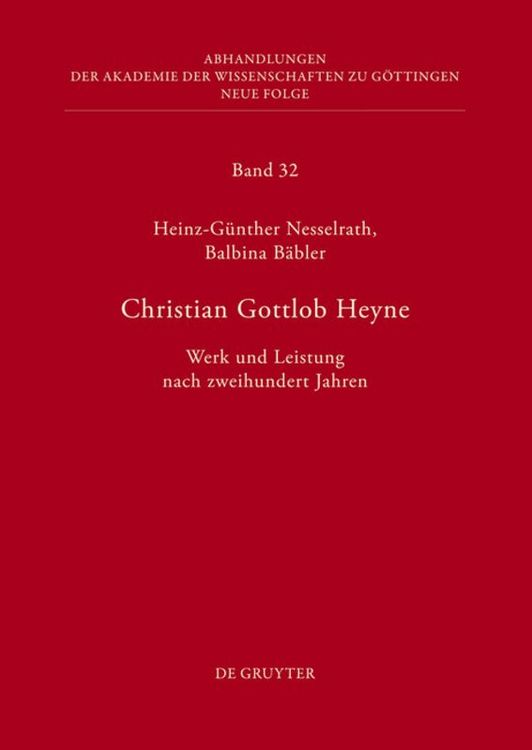 Produktbild: Christian Gottlob Heyne