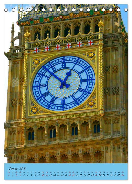 Produktbild: Englands T&uuml;rme (Tischkalender 2026 DIN A5 hoch), CALVENDO Monatskalender