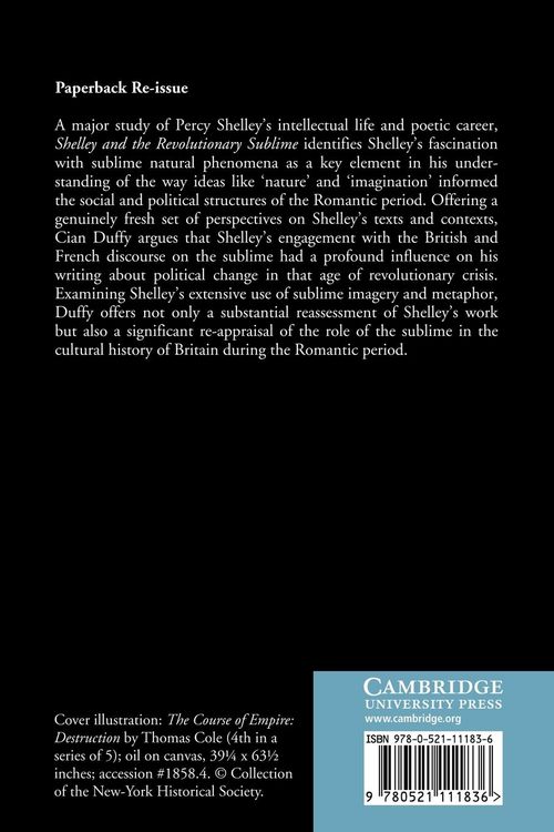 Produktbild: Shelley and the Revolutionary Sublime