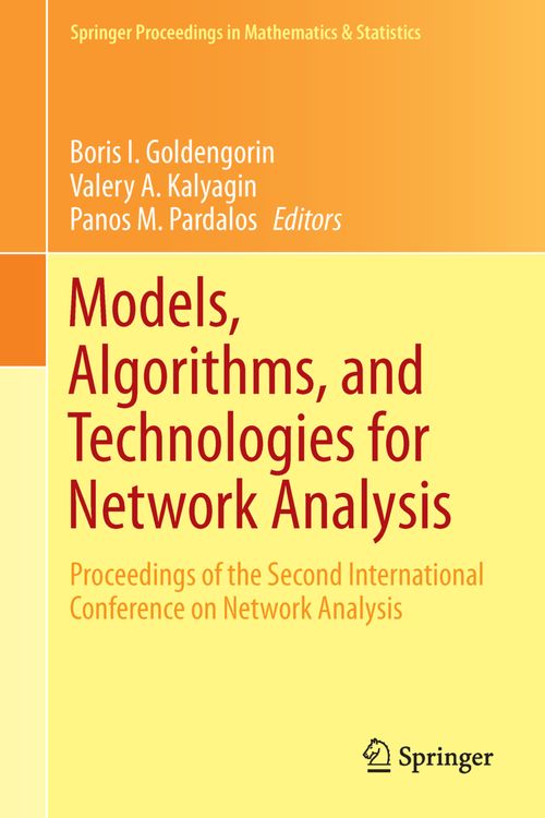 Produktbild: Models, Algorithms, and Technologies for Network Analysis
