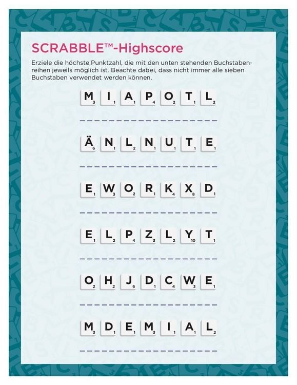 Produktbild: Scrabble&trade;-R&auml;tselblock "to go"