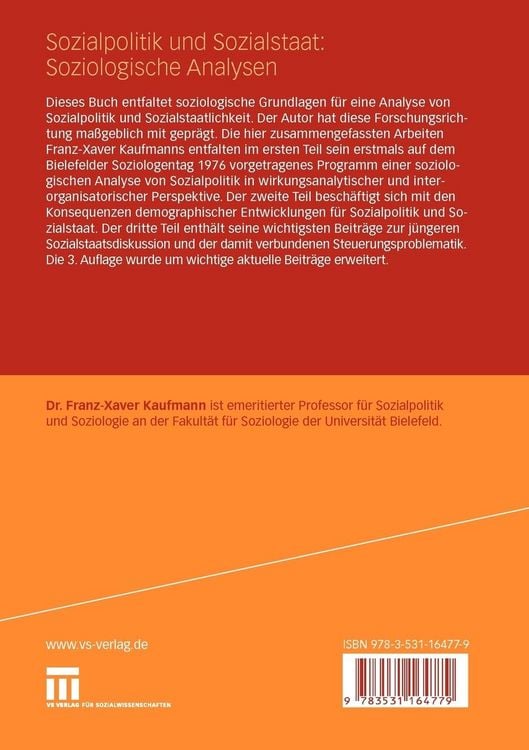 Produktbild: Sozialpolitik und Sozialstaat: Soziologische Analysen