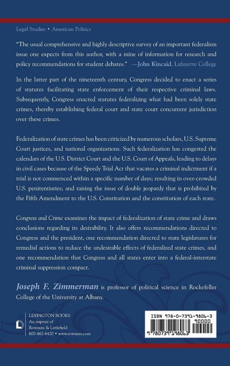Produktbild: Congress and Crime