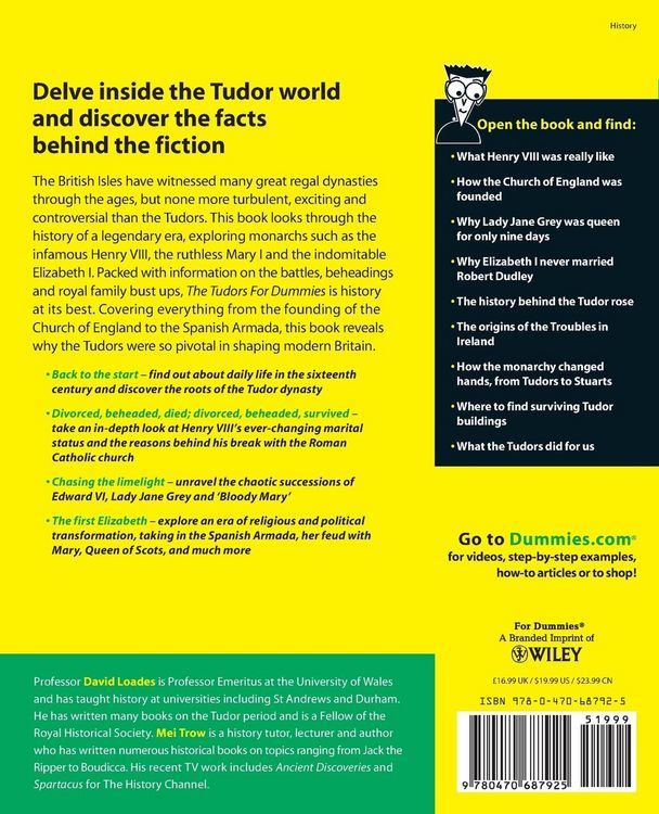 Produktbild: The Tudors For Dummies