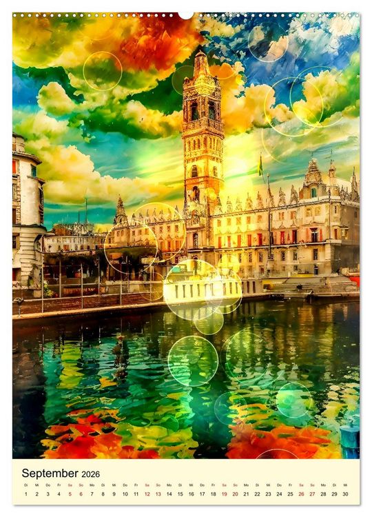 Produktbild: Oh wie sch&ouml;n ist Hamburg (Wandkalender 2026 DIN A2 hoch), CALVENDO Monatskalender