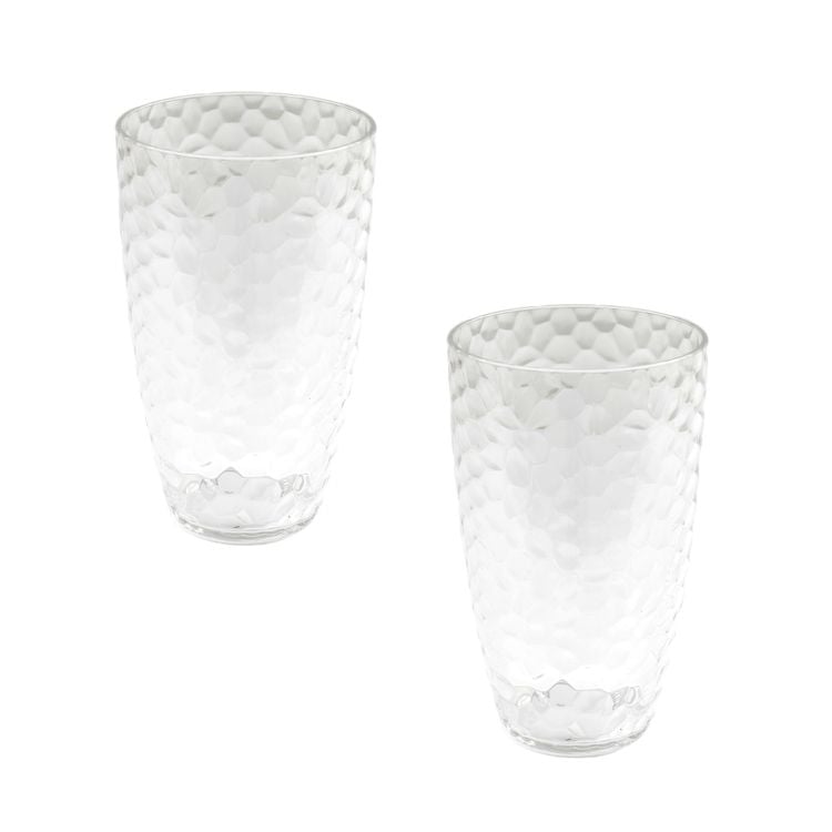 Produktbild: Neuetischkultur Longdrinkglas 2er Set Kunststoff mit Blaseneffekt