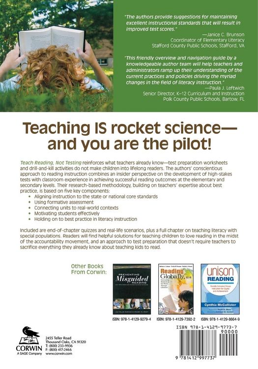 Produktbild: Teach Reading, Not Testing
