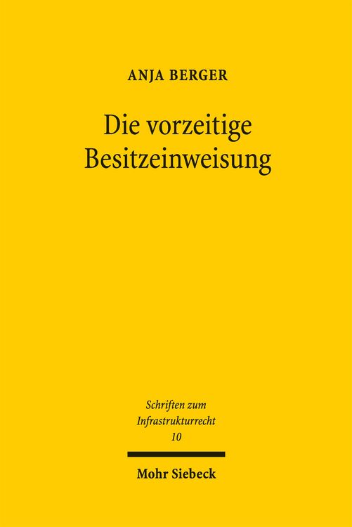 Produktbild: Die vorzeitige Besitzeinweisung