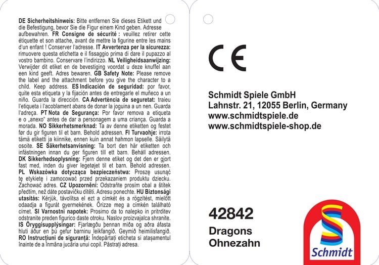 Produktbild: Schmidt Spiele 42842 - Dragons, Ohnezahn, stehend, Pl&uuml;sch, 30 cm