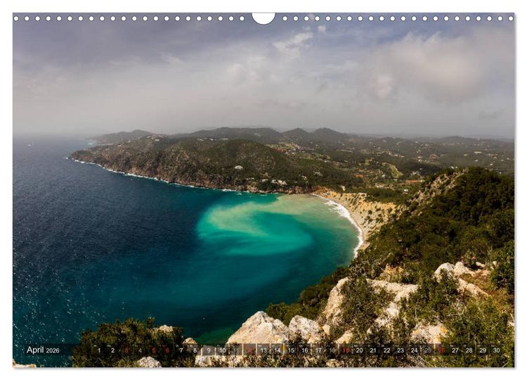 Produktbild: Ibiza K&uuml;ste, Buchten und Str&auml;nde (Wandkalender 2026 DIN A3 quer), CALVENDO Monatskalender