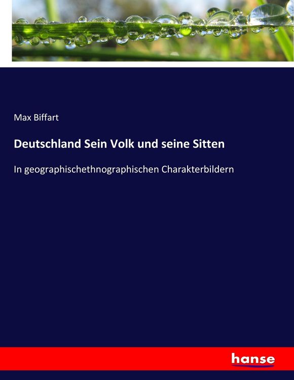 Produktbild: Deutschland Sein Volk und seine Sitten