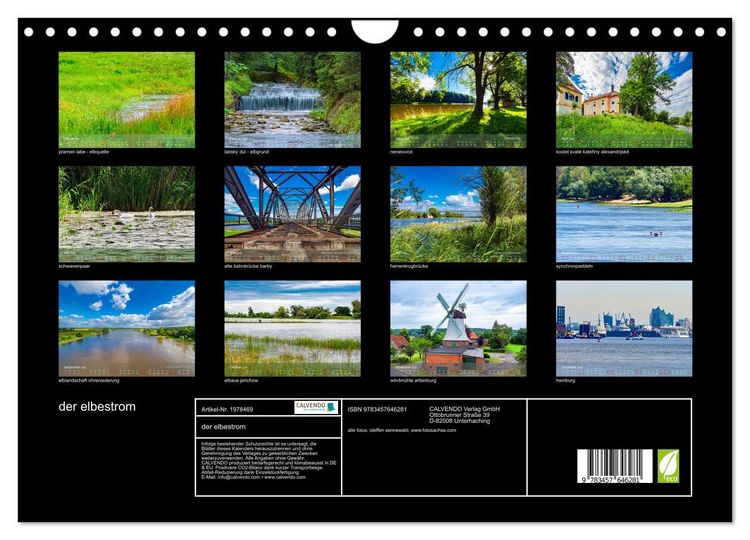Produktbild: der elbestrom (Wandkalender 2026 DIN A4 quer), CALVENDO Monatskalender