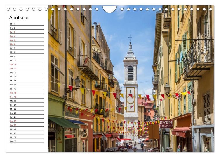 Produktbild: NIZZA Idyllische Impressionen (Wandkalender 2026 DIN A4 quer), CALVENDO Monatskalender