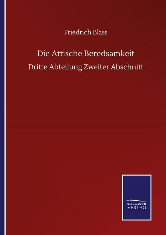 Produktbild: Die Attische Beredsamkeit