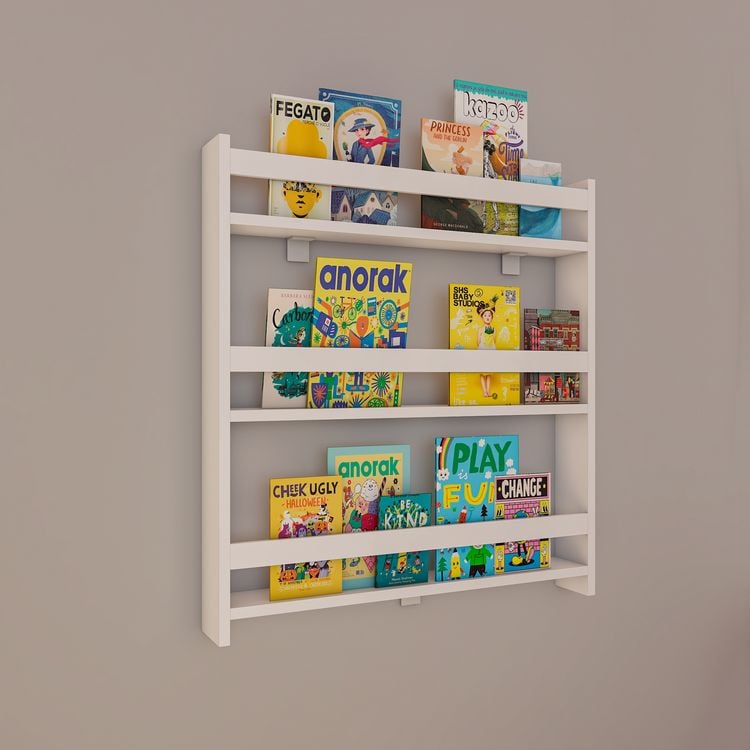 Produktbild: Holz Kinderregal B&uuml;cherregal Kinder Regal Kidos