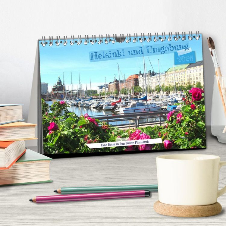 Produktbild: Helsinki und Umgebung - Eine Reise in den S&uuml;den Finnlands (Tischkalender 2026 DIN A5 quer), CALVENDO Monatskalender