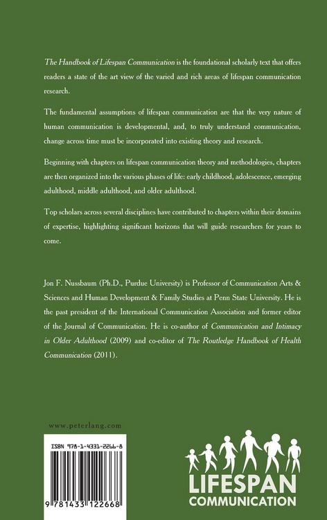 Produktbild: The Handbook of Lifespan Communication
